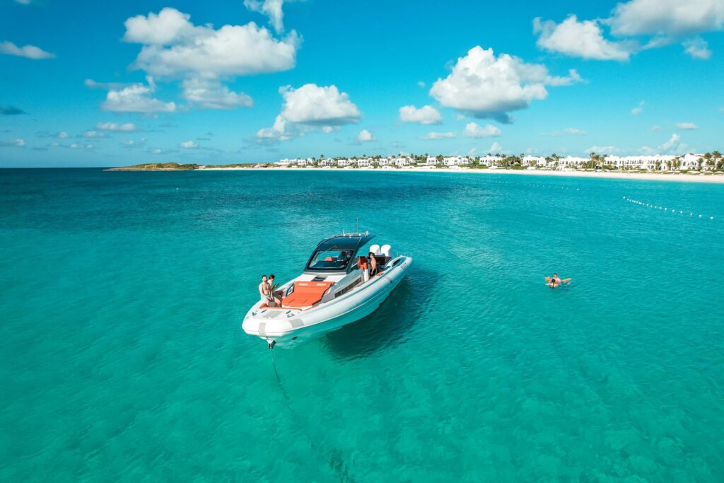 A sailboat in Anguilla